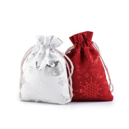 Weihnachtsgeschenkbeutel, 9 x 11 cm (Varianta 1 weiß, Balení 1 Stück)