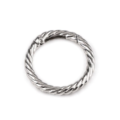 Runder Deko-Karabiner, Ø 32 mm (Varianta 1 Nickel, Balení 1 Stück)