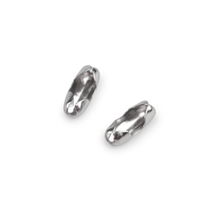 Verbindungs-/Endstück für Kugelkette aus Edelstahl, 3 x 7 mm (Varianta platine, Balení 50 Stück)