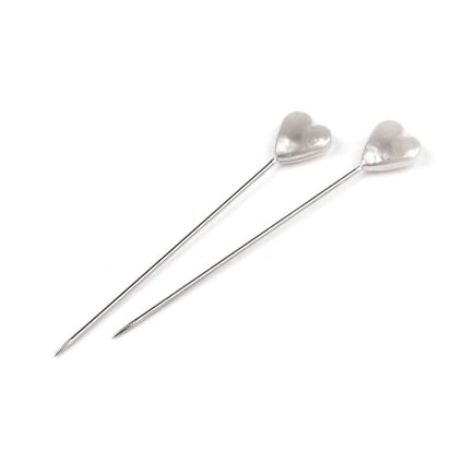 Stecknadeln 55 mm Herz (Varianta perlmutt-weiß, Balení 1 Dose)