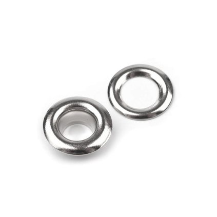 Ösen mit Scheibe Innen-Ø 7 mm/Außen-Ø 13 mm (Varianta Nickel, Balení 100 Paar)