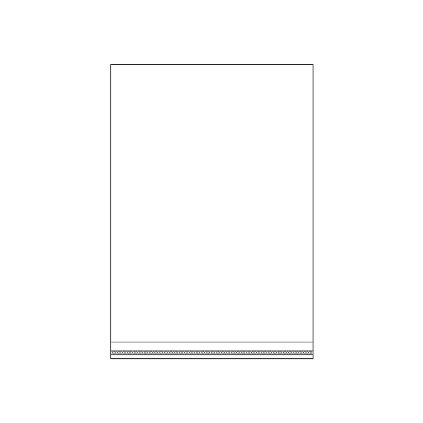 Cellophanbeutel mit Klebestreifen 20 x 29 cm (Varianta Transparent, Balení 100 Stück)