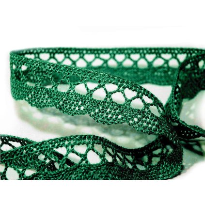 Klöppelspitze, Baumwolle, Breite 18 mm (Varianta 6000 weiß, Balení 30 M)