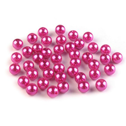 Wachsperlen aus Kunststoff Glance Ø8 mm (Varianta F35 dunkelbeige, Balení 20 Gram)