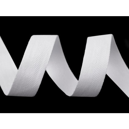 Köperband Breite 20 mm (Varianta 1 weiß, Balení 45 m)