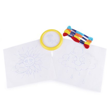Stickvorlage für Kinder mit vorgedrucktem Motiv und Rahmen (Varianta 1 Siehe Abbildung, Balení 1 Stück)
