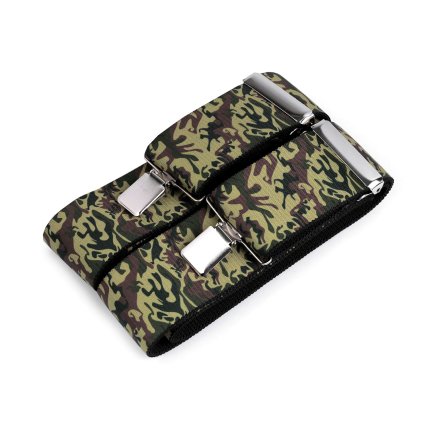 Hosenträger Breite 5 cm Länge 120 cm Tarnmuster (Varianta 1 (597) grün, Balení 1 Stück)