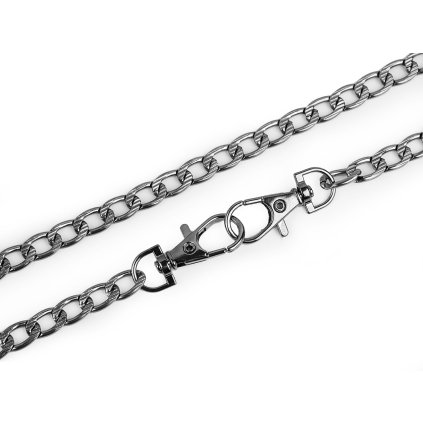 Handtasche Kette mit Relief und Karabiner Länge 120 cm (Varianta 3 Nickel schwarz, Balení 1 Stück)