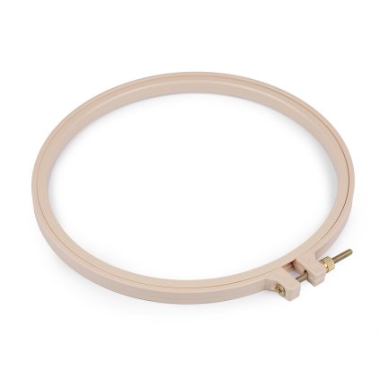 Stickrahmen aus Kunststoff Ø18,5 cm (Varianta hellbeige, Balení 1 Stück)