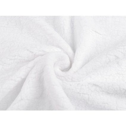 Sherpa-Kunstpelz (Varianta 1 weiß, Balení 1 m)