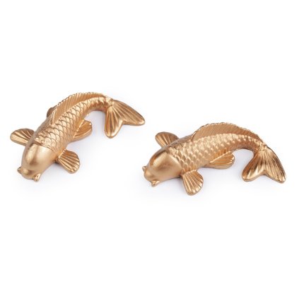 Mini-Karpfen zur Dekorierung des Weihnachtstisches (Varianta 1 Gold, Balení 2 Stück)