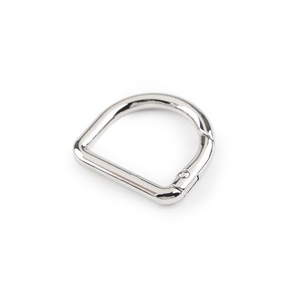 Karabiner – Halbring, Durchzug 22 mm (Varianta 1 Nickel, Balení 1 Stück)