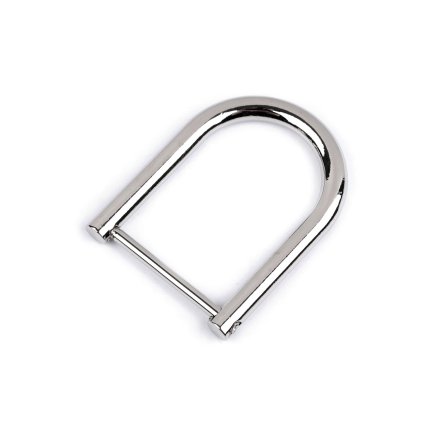 Halbring für Handtaschen zum Anschrauben Breite 28 mm (Varianta 1 Nickel, Balení 1 Stück)
