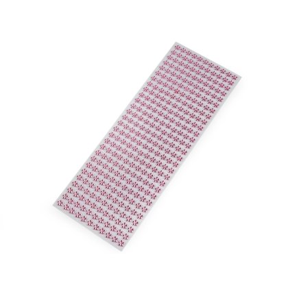 Selbstklebende Blumen auf Klebestreifen, Ø 8 mm (Varianta 1 Hellrosa, Balení 1 Karte)