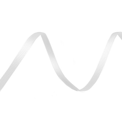 Ripsband/Schlaufe, Breite 3 mm (Varianta 1 weiß, Balení 5 m)