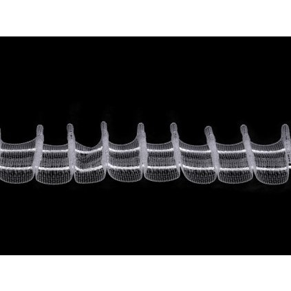 Gardinenband Bleistiftfalten Breite 25 mm (Varianta Transparent, Balení 50 m)