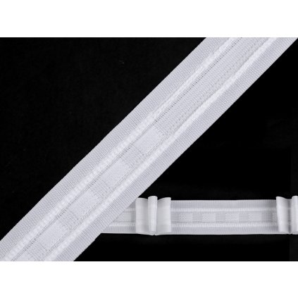 Gardinenband 3 Falten Breite 25 mm (Varianta weiß, Balení 50 m)
