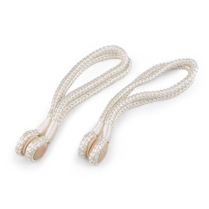 Vorhang Raffhalter/Schnur mit Magnet (Varianta 1 hell-créme, Balení 2 Stück)