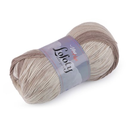 Strickgarn Lofoty selbstmusternd 100 g (Varianta 1 (7803) hellbeige beige, Balení 1 Stück)