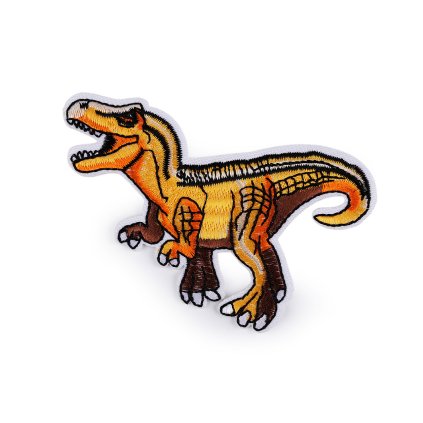 Aufbügler Dinosaurier (Varianta 1 orange-gelb, Balení 10 Stück)