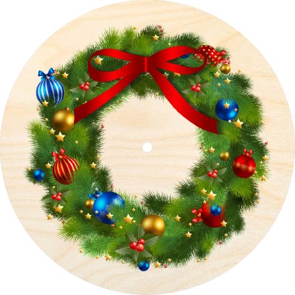 235395 viko s otvorem kruh 15 cm vanocni venec s masli