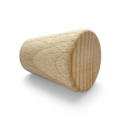 Knopf TAPER Buche roh