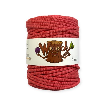 Woody 5 mm - Koralle (100m)