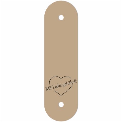 HANDMADE 90x25mm vrch bezova