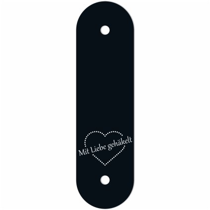 HANDMADE 90x25mm vrch cerna