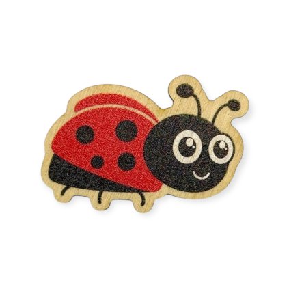 Holzausschnitt – Marienkäfer, 4 cm