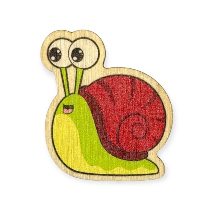 Holzausschnitt - Schnecke, 4 cm