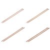 Gerade Stricknadeln aus Bambus Nr. 3,5; 4; 4,5 (Varianta 1 (3,5 mm) Bambus dunkel, Balení 1 Paar)