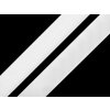 Klettverschluss Haken + Plüsch selbstklebend Breite 20 mm (Varianta weiß, Balení 25 M)