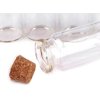 Glasfläschchen mit Kork 20x50 mm (Varianta Transparent, Balení 5 Stück)