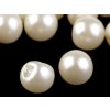 Perlen zum Annähen / Perlen Knöpfe Ø14 mm (Varianta 1 perlmutt-weiß, Balení 10 Stück)