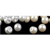 Perlen zum Annähen / Perlen Knöpfe Ø14 mm (Varianta 1 perlmutt-weiß, Balení 10 Stück)