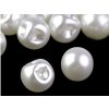 Perlen zum Annähen / Perlen Knöpfe Ø14 mm (Varianta 1 perlmutt-weiß, Balení 10 Stück)