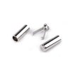 Endstück für Kordel aus Metall, zweiteilig mit Sicherung, Ø 6 mm (Varianta 1 Nickel, Balení 4 Stück)