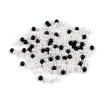Wachsperlen aus Kunststoff Glance / Perlen Ø4 mm (Varianta F2 weiß, Balení 10 g)