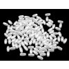 Wachsperlen aus Kunststoff Perlen 3x6mm (Varianta 1 weiß, Balení 10 Gram)