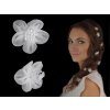 Haarklammer mit Blume (Varianta 1 Ø3,5 cm weiß, Balení 10 Stück)