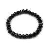 Armband elastisch mit geschliffenen Perlen (Varianta 8 (26) schwarz, Balení 1 Stück)