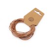 Lederband Ø 1,5 mm (Varianta 1 dunkelbeige natur-, Balení 5 m)