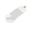 Knöchelsocken für Damen/Mädchen aus Baumwolle (Varianta 1 weiß Streifen, Balení 1 Paar)