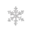 Brosche Schneeflocke mit geschliffenen Steinen (Varianta Crystal, Balení 1 Stück)