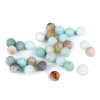 Matter synthetischer Amazonit, Mineralperlen, Ø 6 mm (Varianta Amazonit matt, Balení 22 Stück)