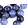 Sodalith, Mineralperlen, Ø 6 mm (Varianta sodalit, Balení 10 Stück)