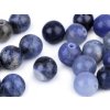 Sodalith, Mineralperlen, Ø 8 mm (Varianta sodalit, Balení 12 Stück)