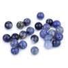 Sodalith, Mineralperlen, Ø 8 mm (Varianta sodalit, Balení 12 Stück)