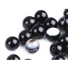 Schwarzer Achat, Mineralperlen, Ø 8 mm (Varianta Achat schwarz, Balení 47 Stück)